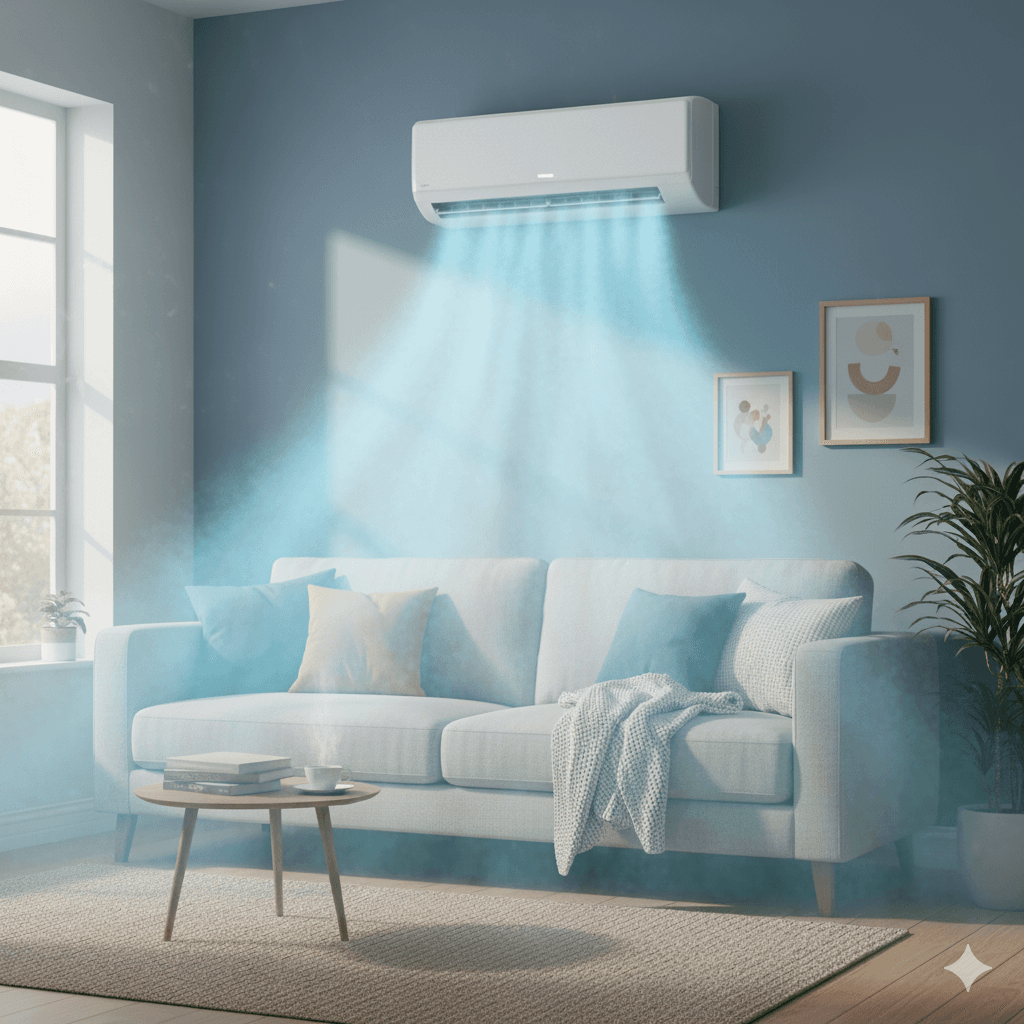 Hűtő-fűtő klímák szakszerű telepítése.